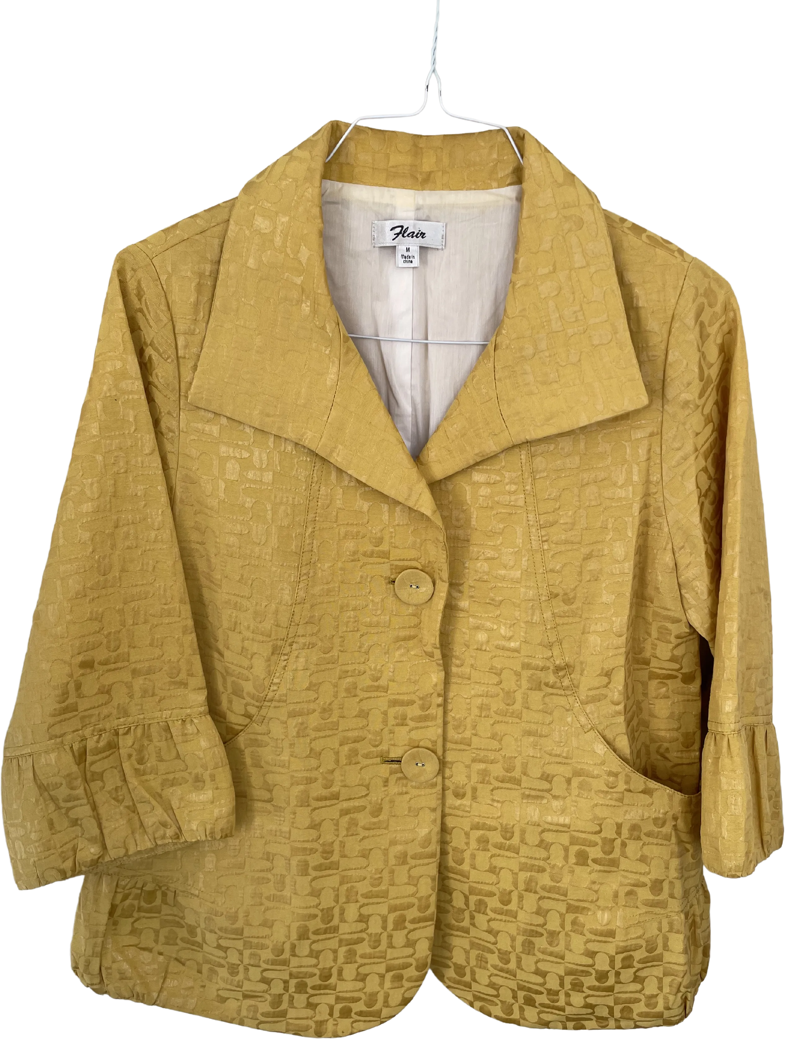 00's Quarter Length Sleeve Yellow Jacket