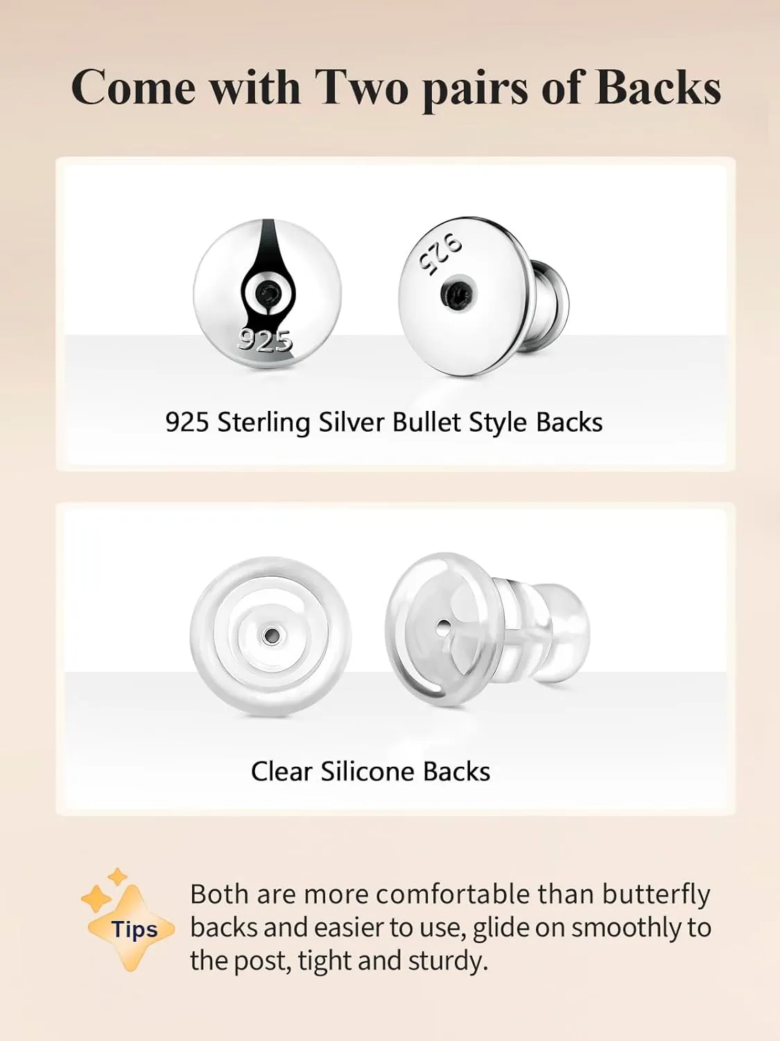 0.6-4 Carat Moissanite Stud Earrings for Men Women, Solid 925 Sterling Silver Hypoallergenic, Everyday Comfy Earrings, Birthday Valentines Anniversary Mothers Day Ideal Gift for Her
