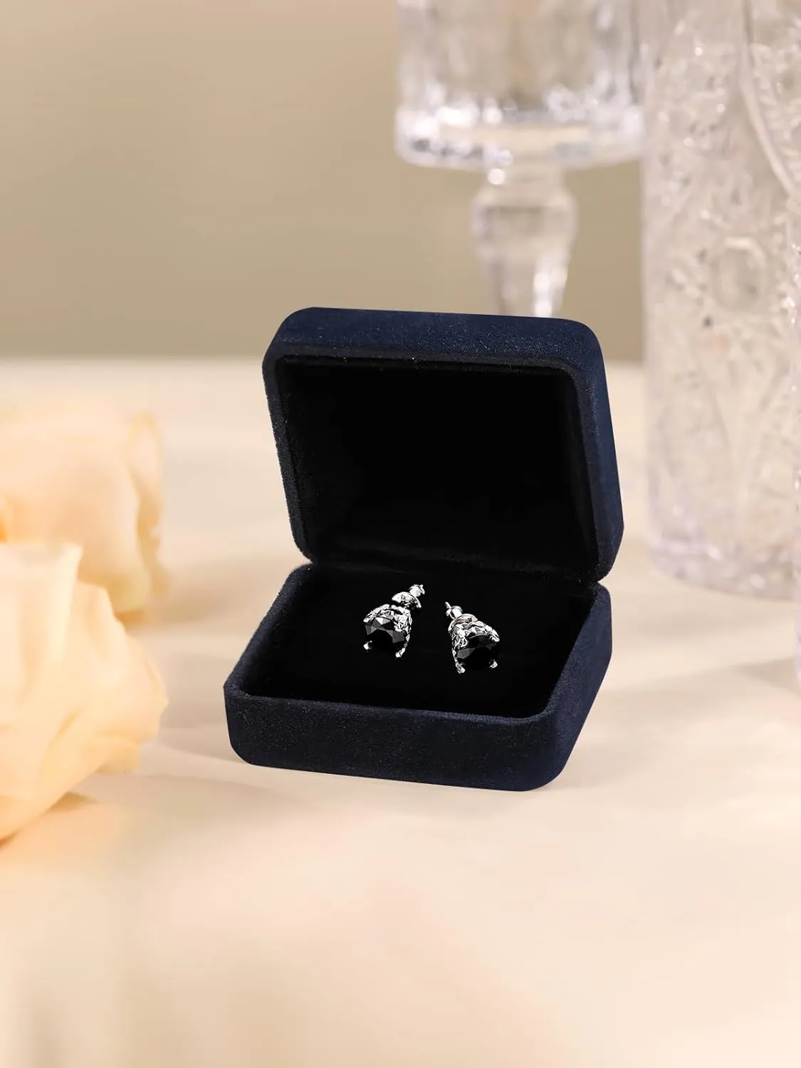 0.6-4 Carat Moissanite Stud Earrings for Men Women, Solid 925 Sterling Silver Hypoallergenic, Everyday Comfy Earrings, Birthday Valentines Anniversary Mothers Day Ideal Gift for Her