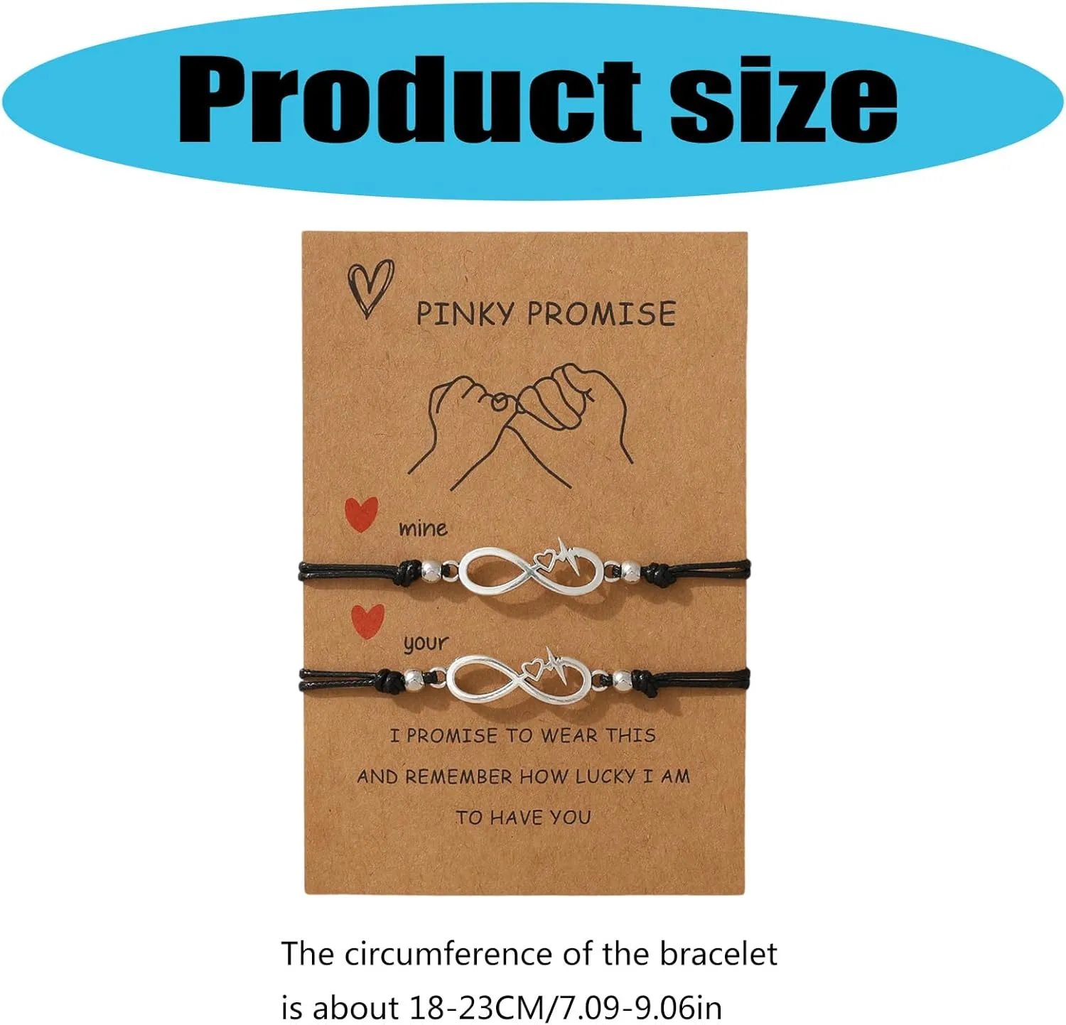 1 Pair Handmade Friendship Bracelets Rope Bracelets Set Adjustable Cotton Anklets Unisex Bracelet for Any Occasion
