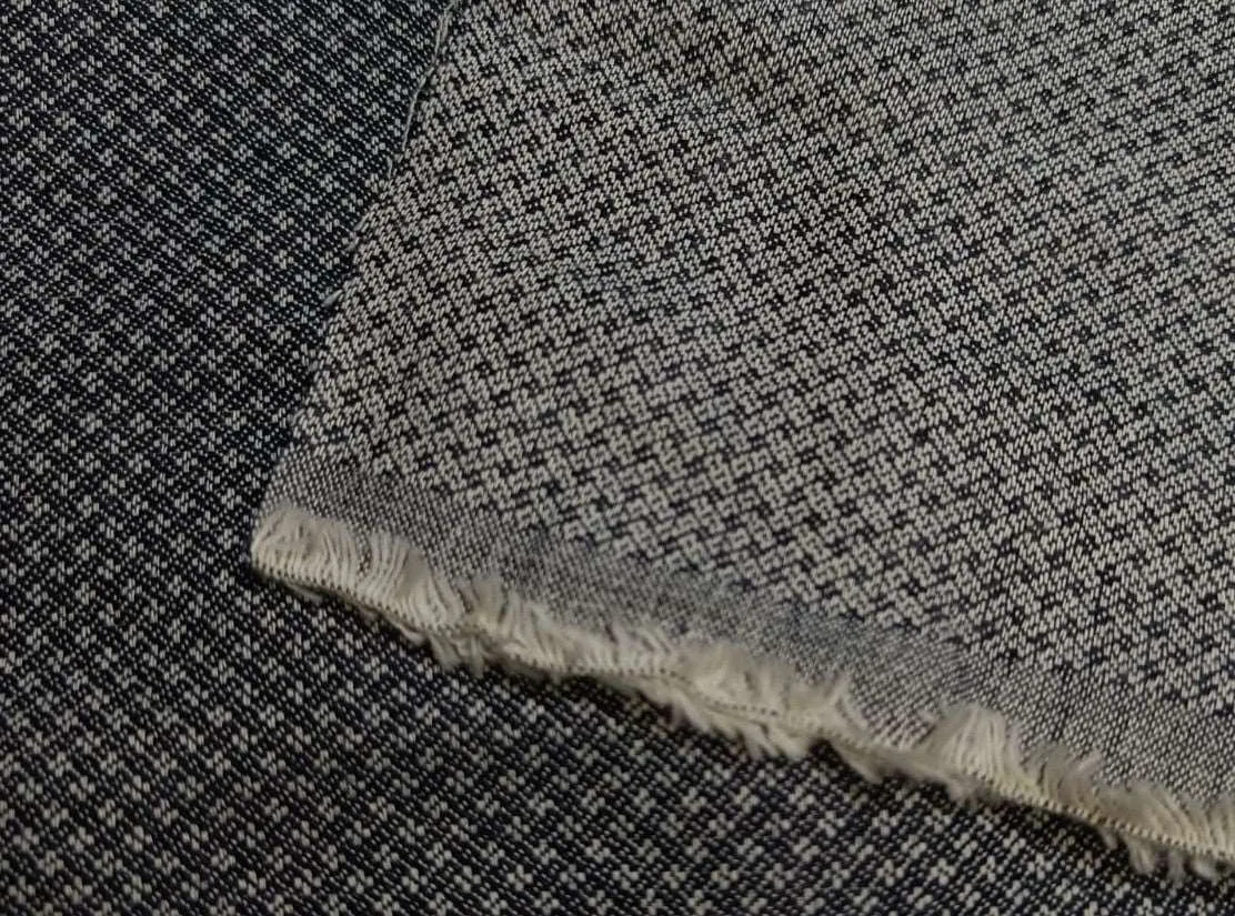 100% Cotton Denim dobby Fabric grey color 6 ounce 58" wide [12340]
