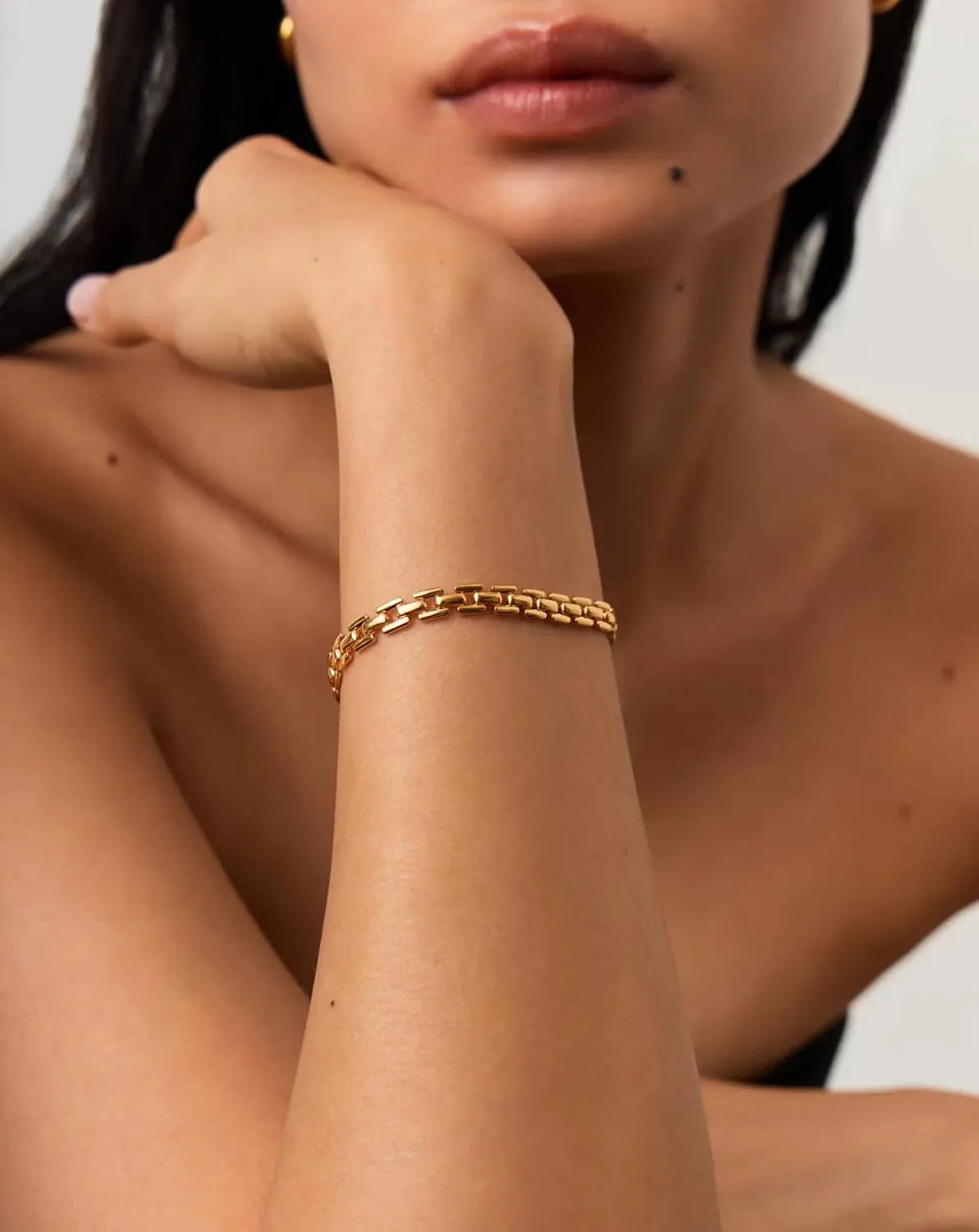 14k Gold Filled Tennis Bracelet|Cubic Zirconia Classic Tennis Bracelet for Women|Gold Link Bracelets For Women 6.25/6.75 INCH