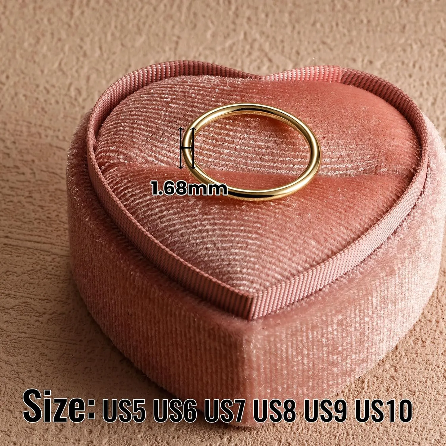 14K Gold Rings for Women, Gold Vermeil Rings Stacking Pinky Thumb Midi Stackable Statement Rings for Women Size 5 to 10