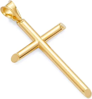 14k Yellow Gold Religious Cross Pendant