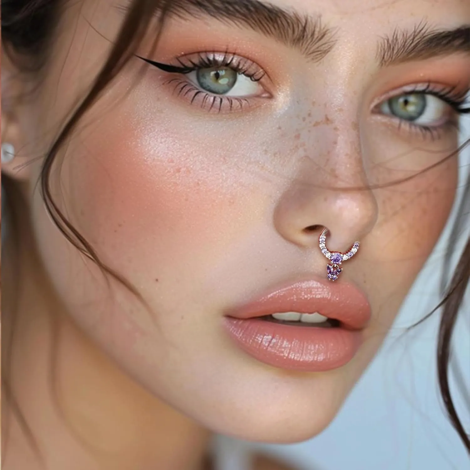 16G Septum Rings 316L Stainless Steel Cartilage Earring for Women Helix Daith Piercing Jewelry