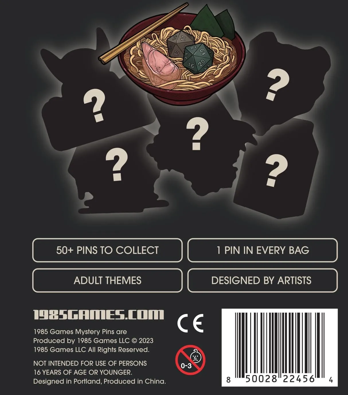 1985 Games D&D Collar Pins, Hard Enamel Pins, Collection for Dungeons and Dragons, Lable Pin for Backpack/Collar/Jackets, Dnd Accessories