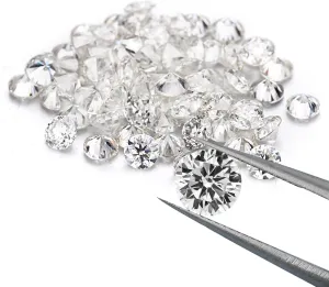 1ct Per Pack Small Size 0.8-3.5mm Tiny Loose Moissanite Gemstone D Colorless VVS1 Excellent Round Cut for Diamond Jewelry Making