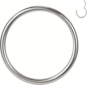 1pcs Women Men Titanium Hinged Nose Rings Hoop 20G 18G 16G Clicker Hoop for Nostril Septum Cartilage Helix Daith Tragus Rook Conch Lip Ear Lobe Piercings 6mm/7mm/8mm/9mm/10mm/12mm Silver-Gold-Rose Gold-Black