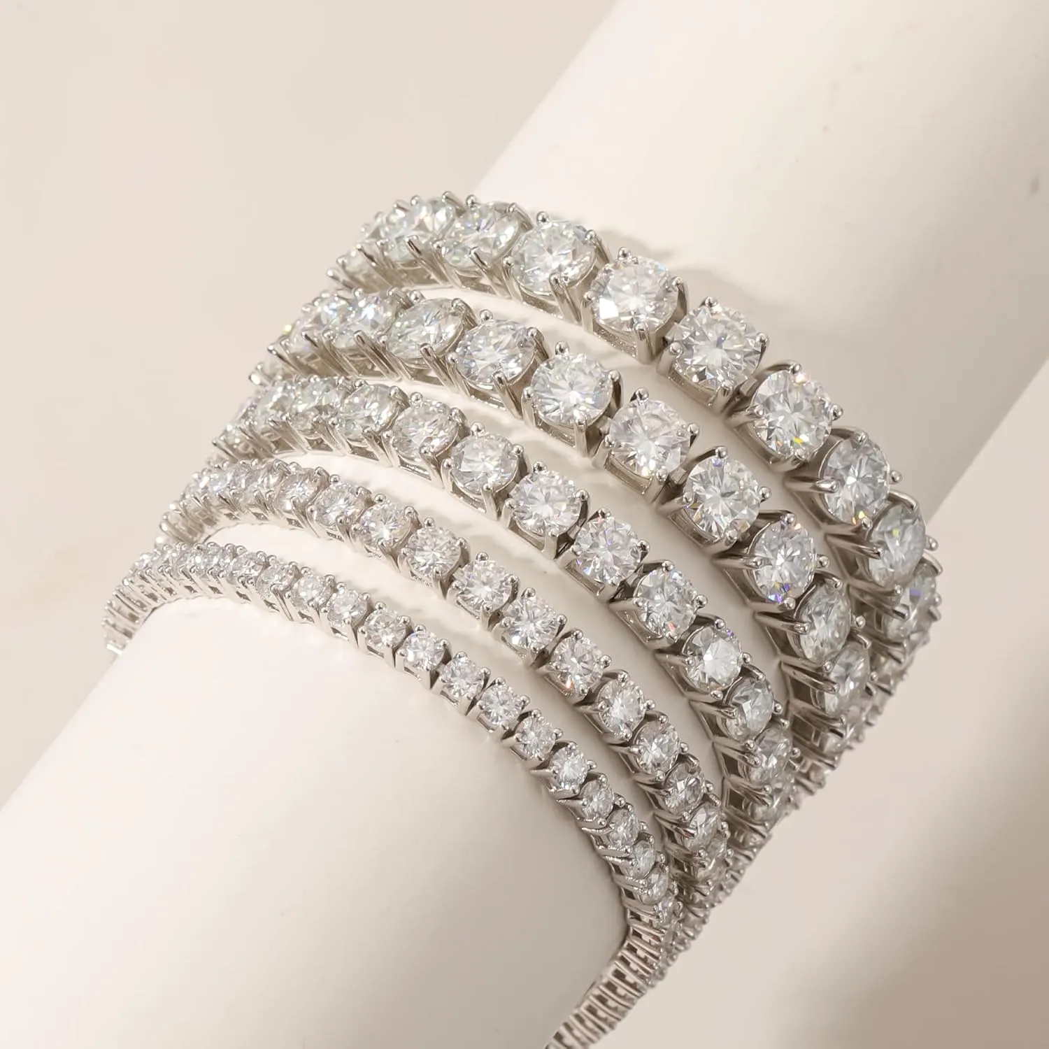 2-6.5mm Moissanite Tennis Bracelet for Women mens Bracelets Gifts imitation Diamond Tennis Bracelet Gifts