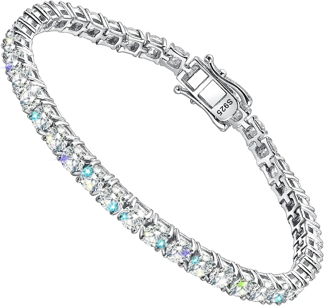 2-6.5mm Moissanite Tennis Bracelet for Women mens Bracelets Gifts imitation Diamond Tennis Bracelet Gifts