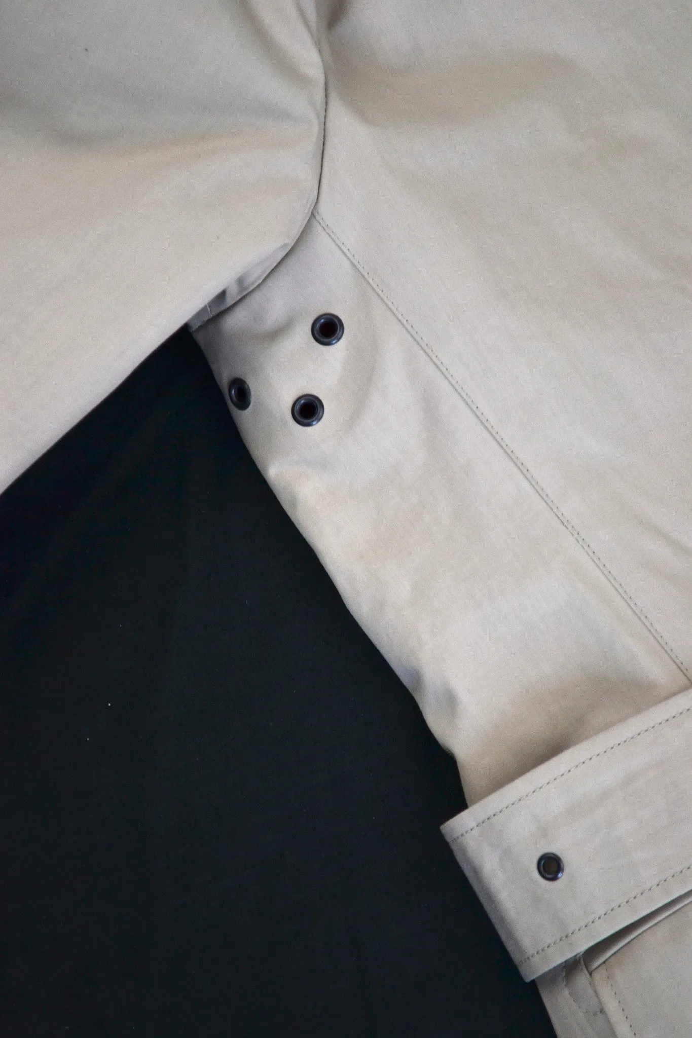 2011 Sculptural Seam-Sealed Cotton Trench Coat