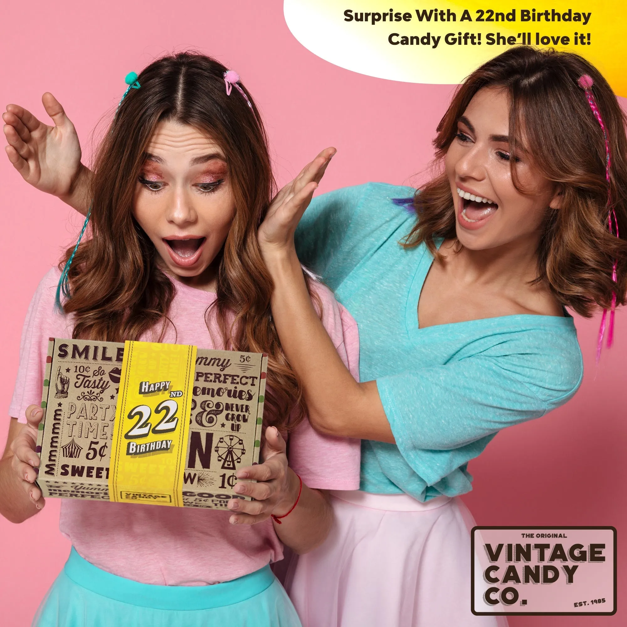 22nd Birthday Retro Candy Gift