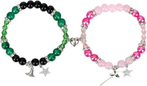 2pcs Witch Friendship Matching Bracelets, Witch Hat Magic Wand Exquisite Friendship Matching Bracelets Jewelry Gifts for Best Sisters Birthdays
