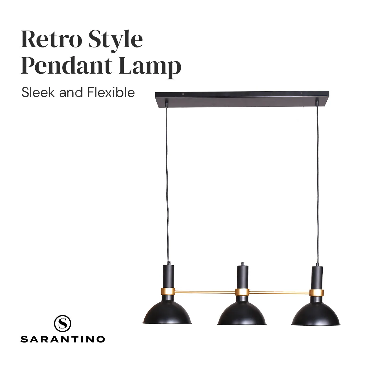 3-Light Hanging Pendant Lamp | Sleek and Modern Design