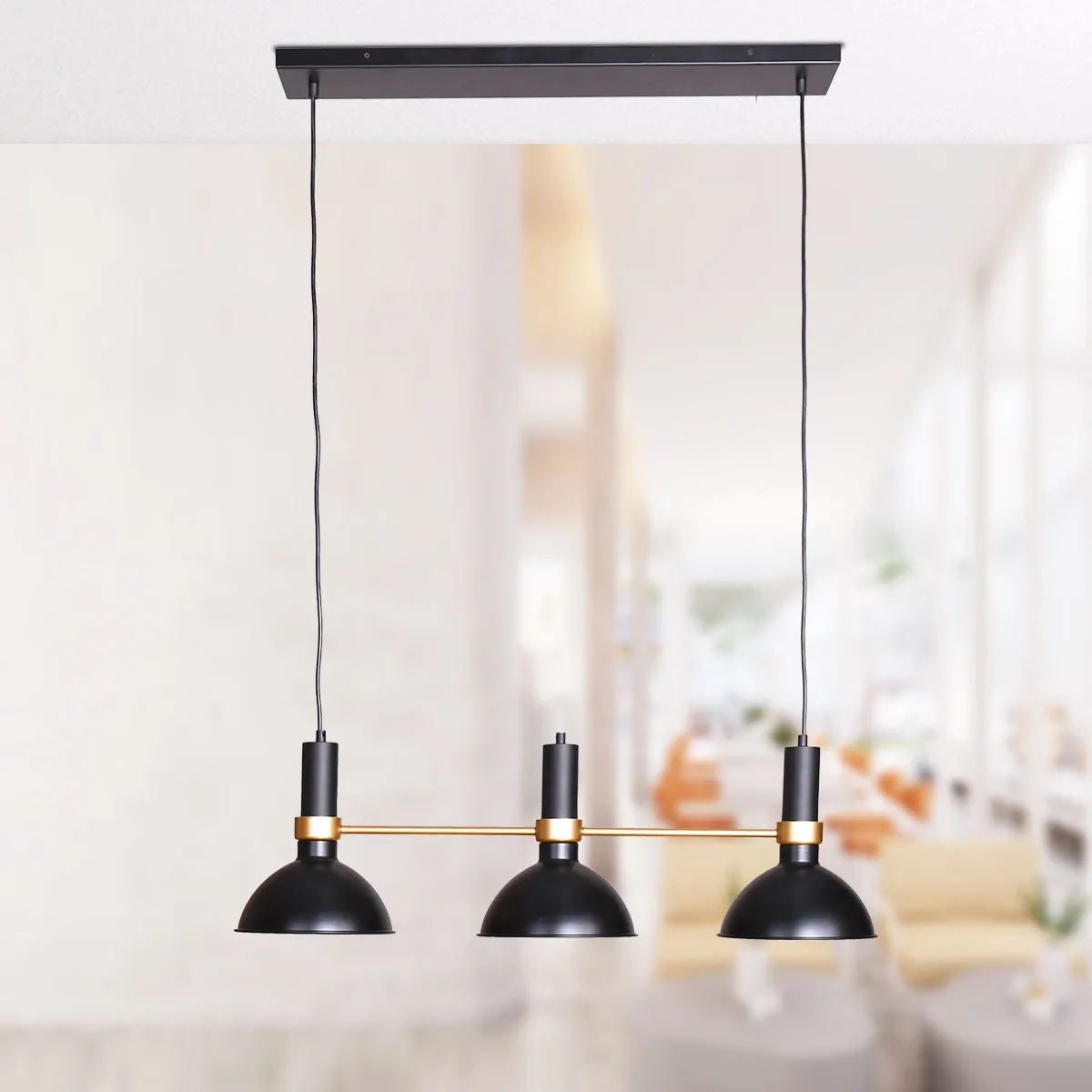 3-Light Hanging Pendant Lamp | Sleek and Modern Design