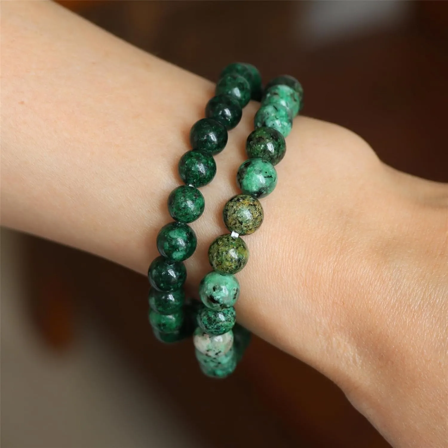 3 PCS Healing Crystal Bracelets for Women 8mm Natural Stone Beaded Stretch Bracelet Amethyst Jewelry Gifts