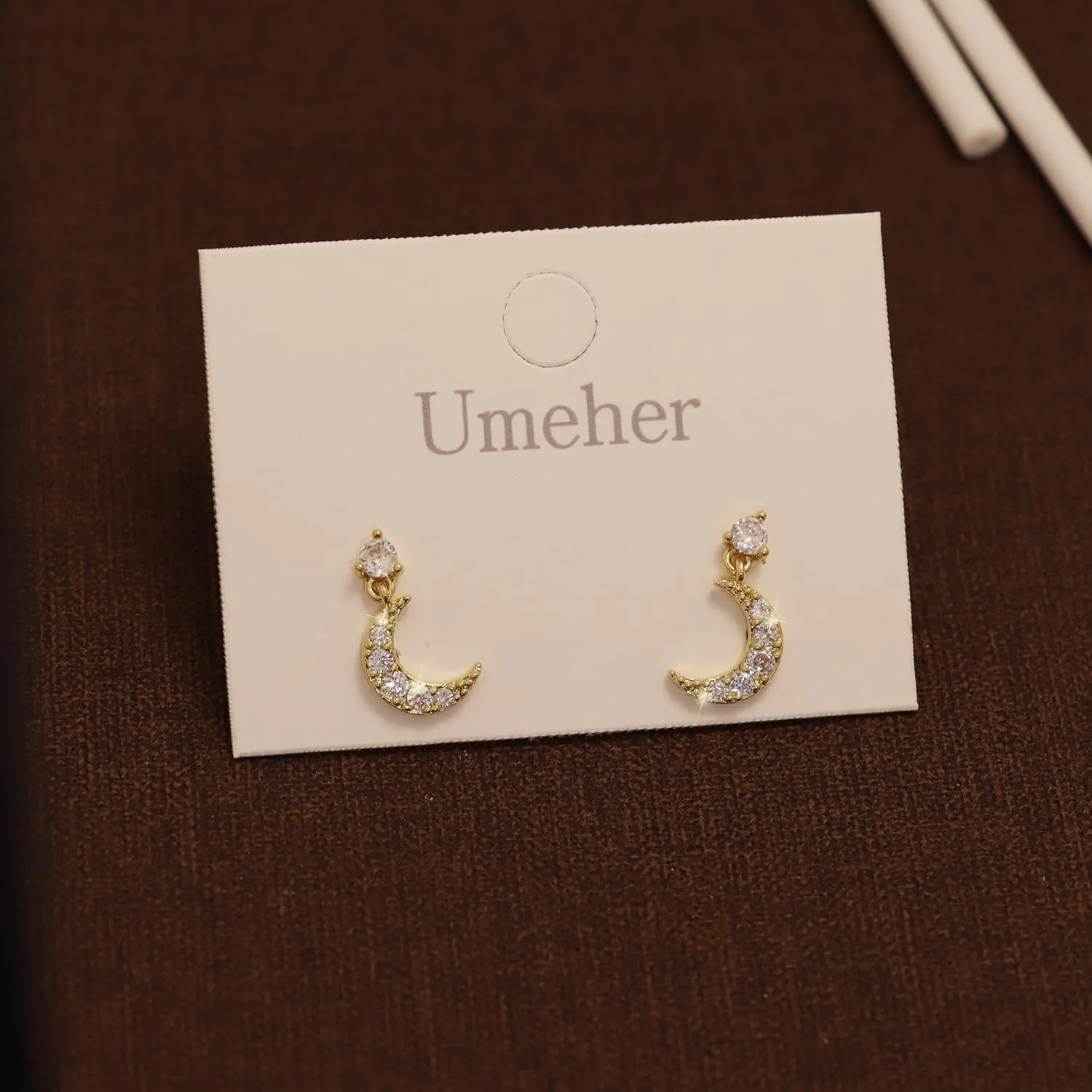 3Pairs 14K Gold Stud Hoop Earrings Set for Women Butterfly Moon Star Flower Evil Eye CZ Dainty Huggie Hoop Cartilage Earrings Gift Box
