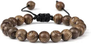 6 8 10 12mm wooden beads bracelets men elastic buddhist prayer bracelets & bangles handmade women yoga