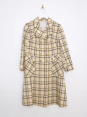 60s vintage trench coat classic double breasted with pockets