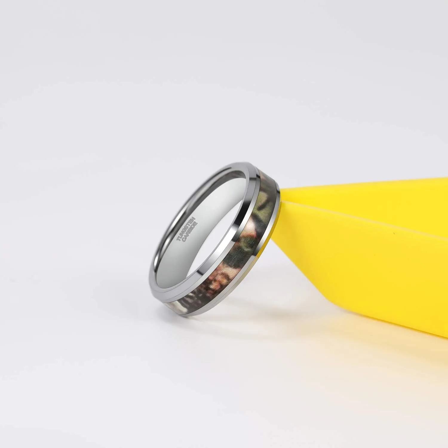 6mm 8mm Camo Wedding Bands for Men Women Hunting Tungsten Carbide Rings Comfort Fit Size 5-13