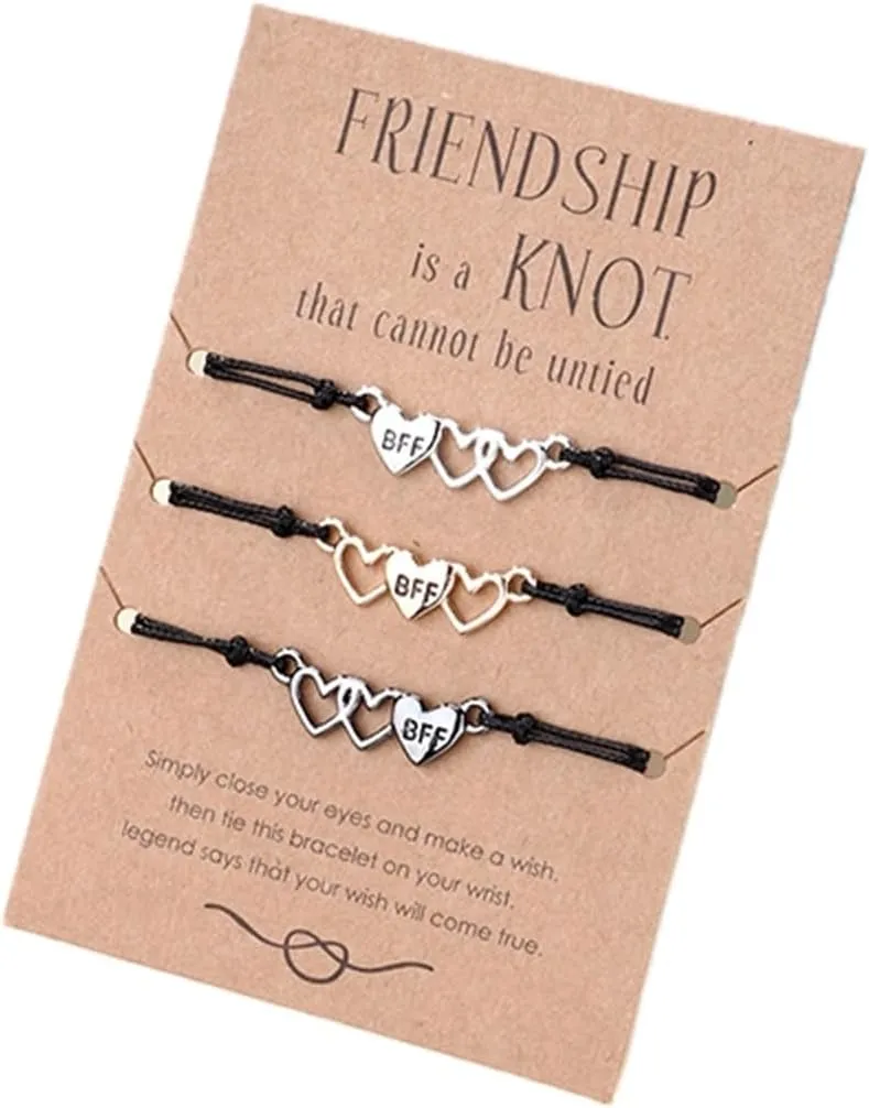 72ore Stocking Stuffers Holiday Outfits for Women 2024 Friendship Bracelets for Women Matching Bracelet for Best Friend BFF Bracelet Adjustable Braided Bracelet Cute Jewelry Gifts for Friends