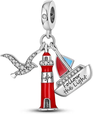 925 Sterling Silver Charms for Bracelets - Pendant Bead Charms Jewelry Present for Women Family Friends