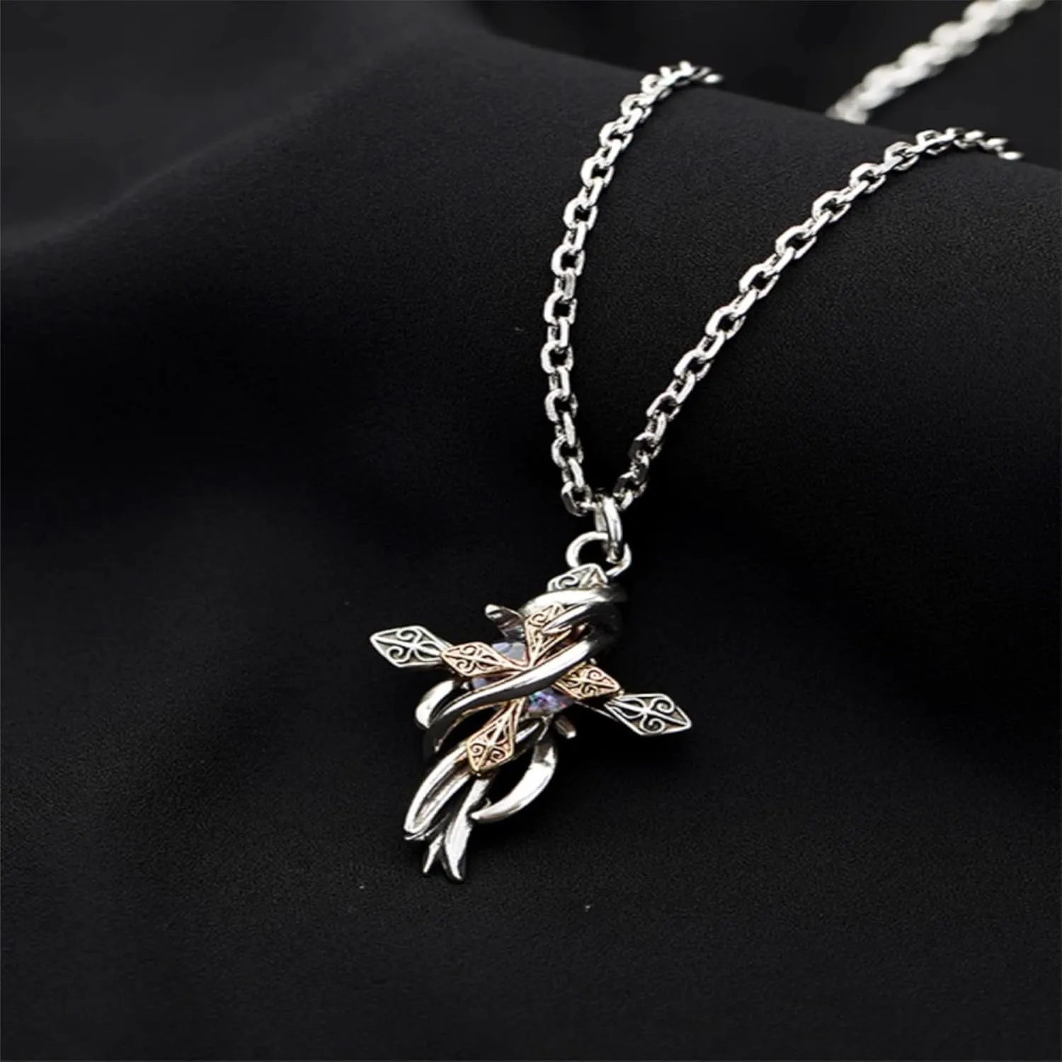 925 Sterling Silver Heartbeat Necklace Trendy Pendant Charming Necklace Cute Necklace for Her Shine Cubic Zirconia Pendant Necklace Women Dainty Diamond Choker Holiday Jewelry Gifts for Mom Wife Lover