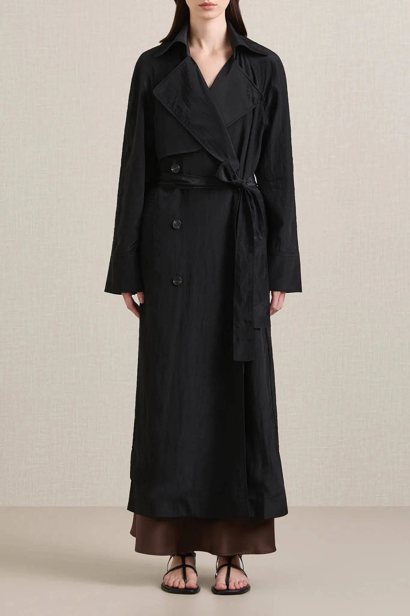 A Emery Ives Trench in Black