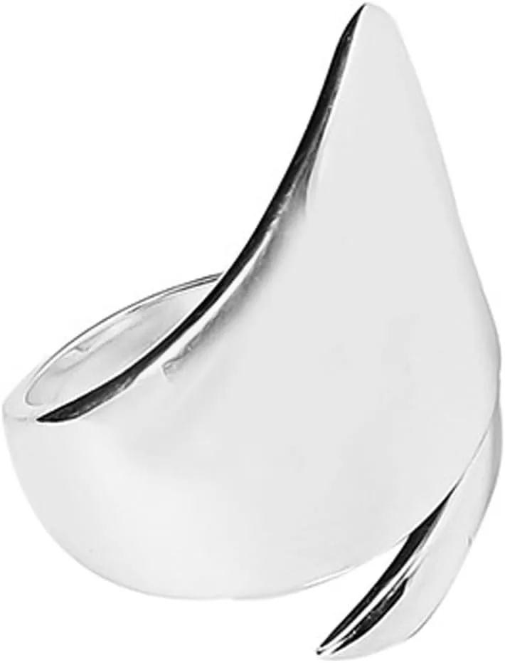 Adjustable 925 Sterling Silver Rings Handmade Wide Silver Ring Boho Thumb Band Statement Rings for Women