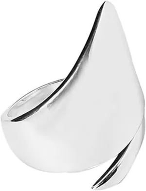 Adjustable 925 Sterling Silver Rings Handmade Wide Silver Ring Boho Thumb Band Statement Rings for Women