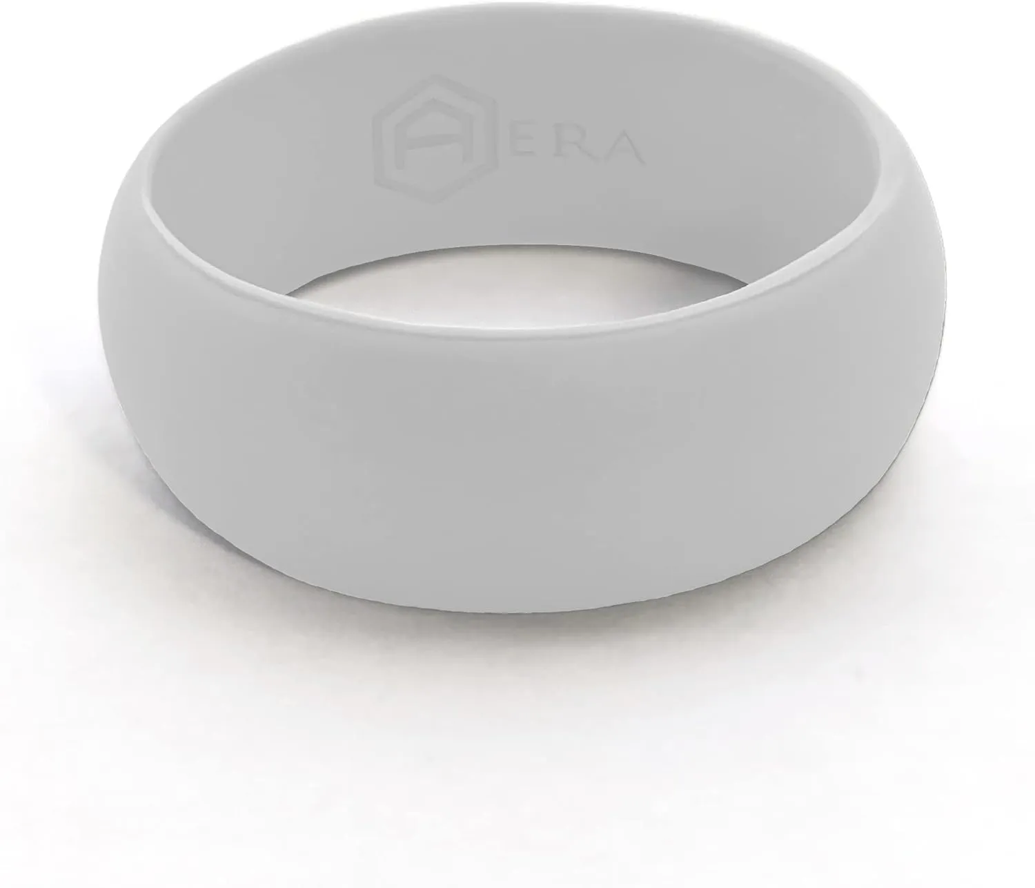 AERA Silicone Wedding Ring Band for Men - Thin, Breathable, Classic Design Rubber Ring