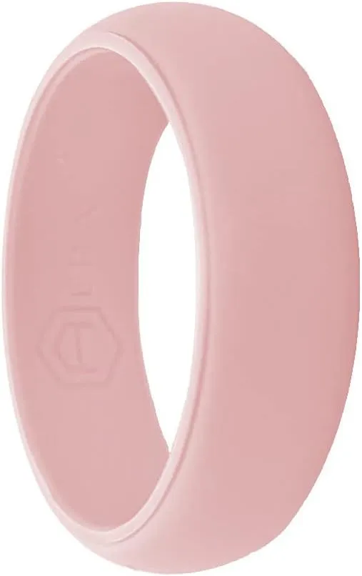 AERA Silicone Wedding Ring Band for Women - Thin, Breathable, Classic Design Rubber Ring (Size 4-9)