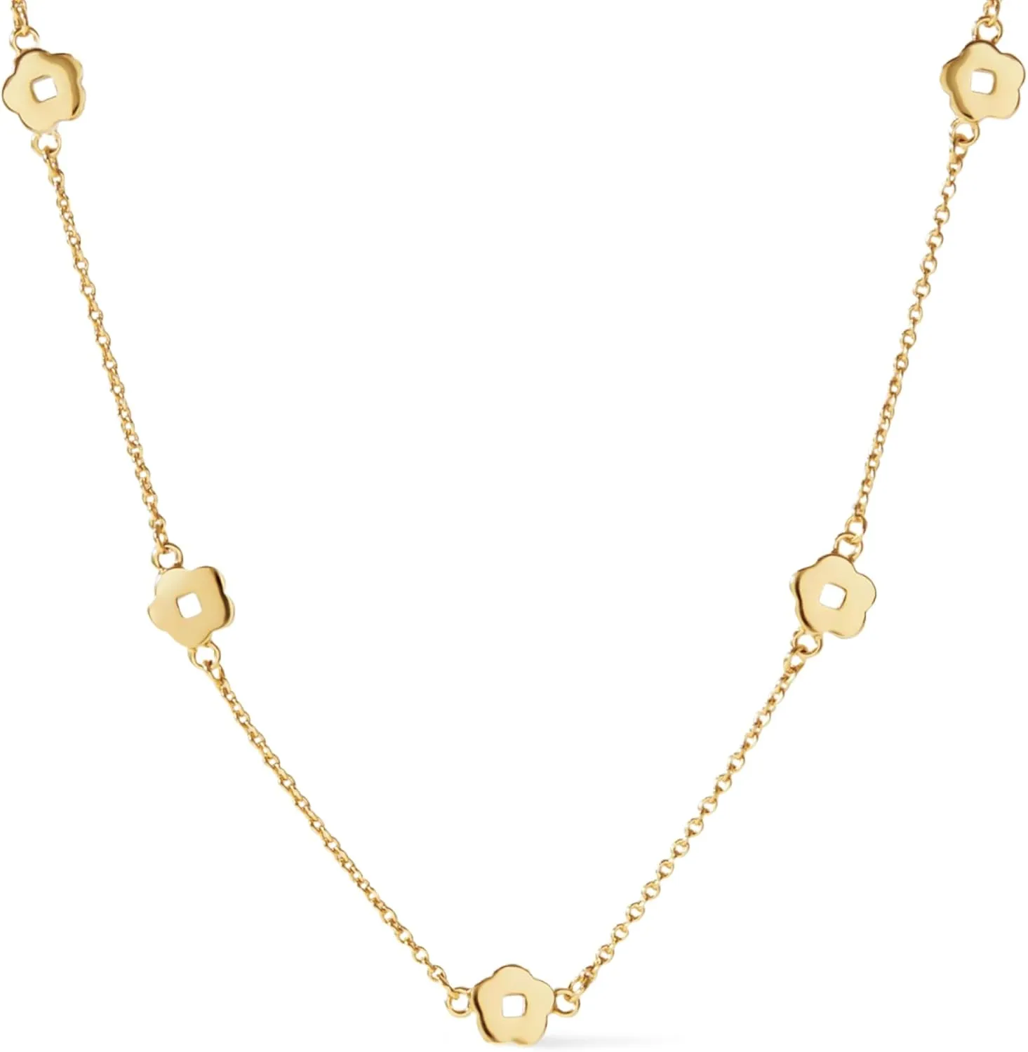 Ana Luisa Jewelry Gold Necklace for Women - Gold Chain Necklaces With Flower and Heart Styles - Minimalist & Chic Layering Chain Necklaces - Hypoallergenic - Valentine's Day Gifts for Her
