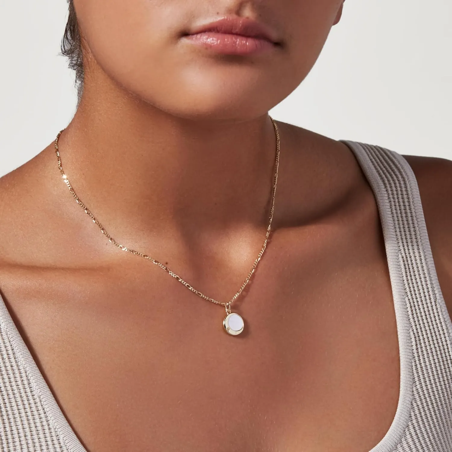 Ana Luisa Pendant Necklaces for Women - 14K Gold Plated and Silver Rhodium Plated Necklace - Pearl, Heart, Circle, Moonstone, Gemstone Charm Styles - Hypoallergenic, Dainty, Trendy Layering Necklaces