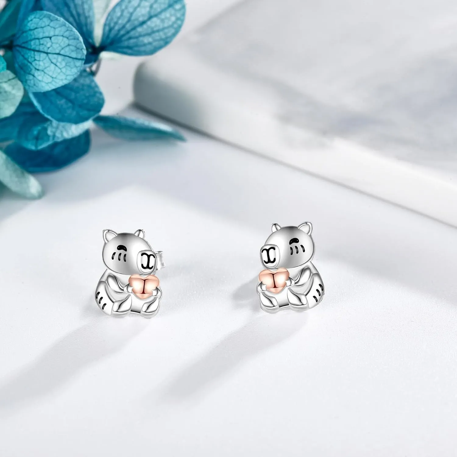 Animal Armadillo Earrings Stud Earrings 925 Sterling Silver Cute Animal Earrings Jewelry Gifts for Women Daughter Teens Girls