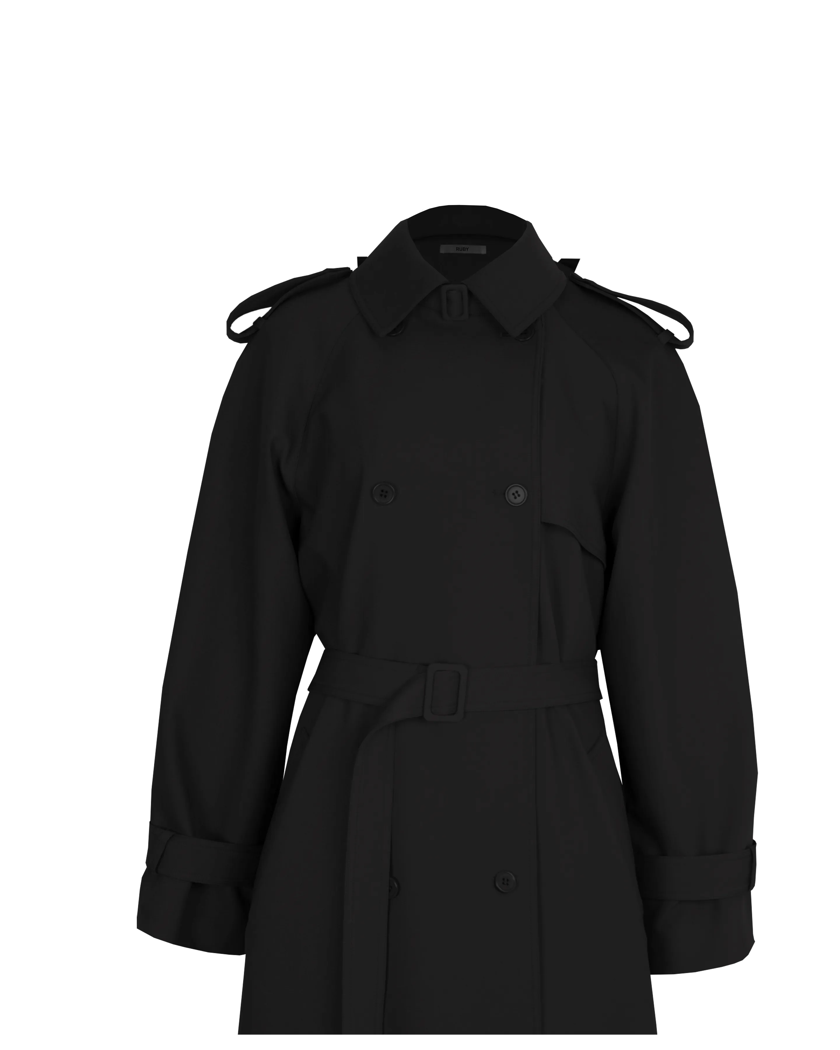 ANNIE TRENCH COAT  BLACK
