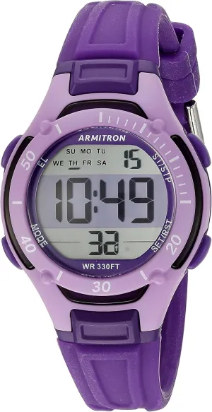 Armitron Sport Women's 45/7062PUR Digital Chronograph Purple Watch