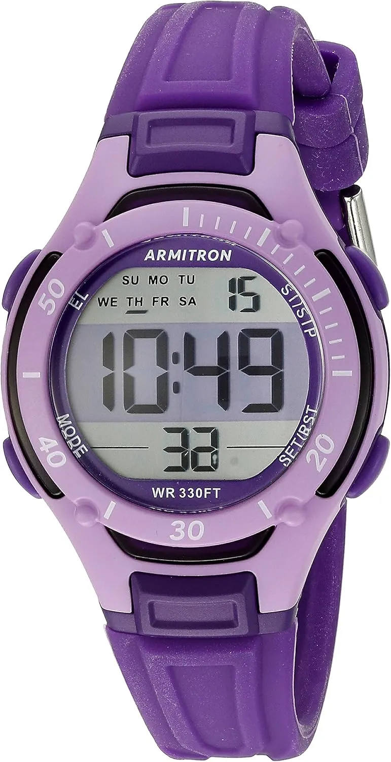 Armitron Sport Women's 45/7062PUR Digital Chronograph Purple Watch