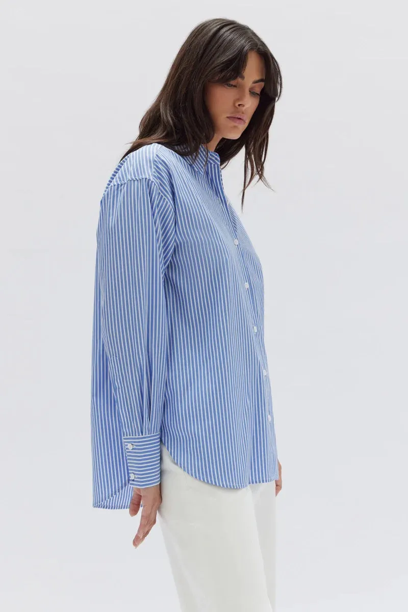 Assembly Label - Signature Poplin shirt - Blue/White Stripe