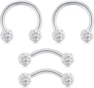 AVYRING 16g Cartilage Earring Hoop Studs for women Forwards Helix Ear Hoops Rook Daith Conch Tragus Earrings Stainless Steel Piercing Kit Jewelry