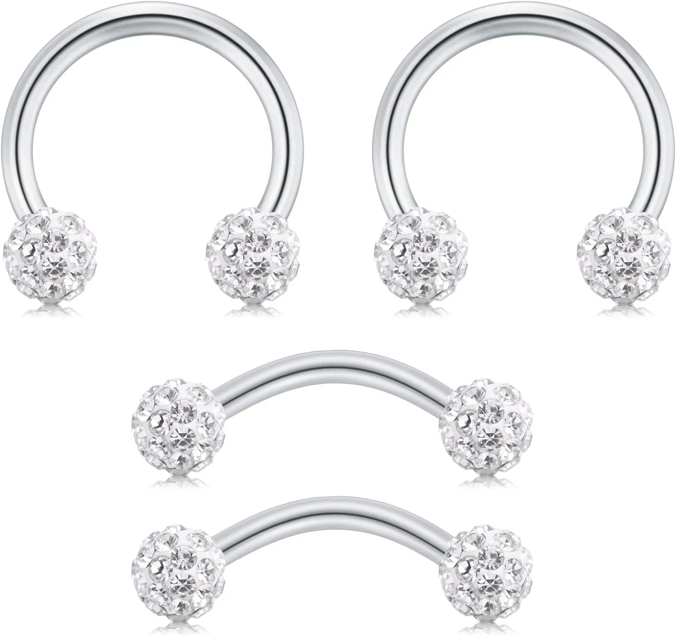 AVYRING 16g Cartilage Earring Hoop Studs for women Forwards Helix Ear Hoops Rook Daith Conch Tragus Earrings Stainless Steel Piercing Kit Jewelry