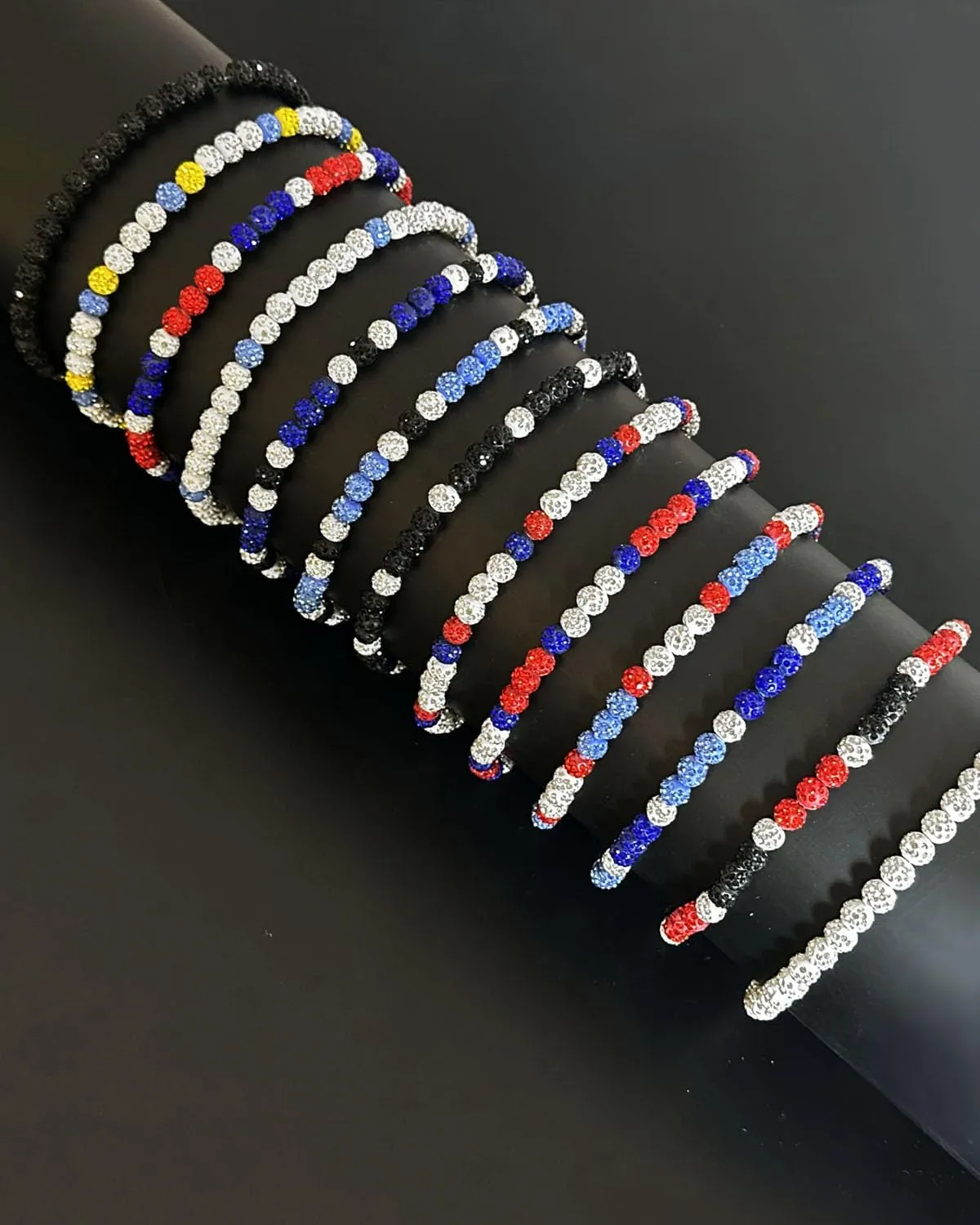 Baseball Bead Necklace for Men, 16/18/20" Ice Necklace Cool Gifts, Rhinestone Bling Inspired Sports Jewelry Gift
