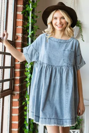 Basic Oversized Denim Dress