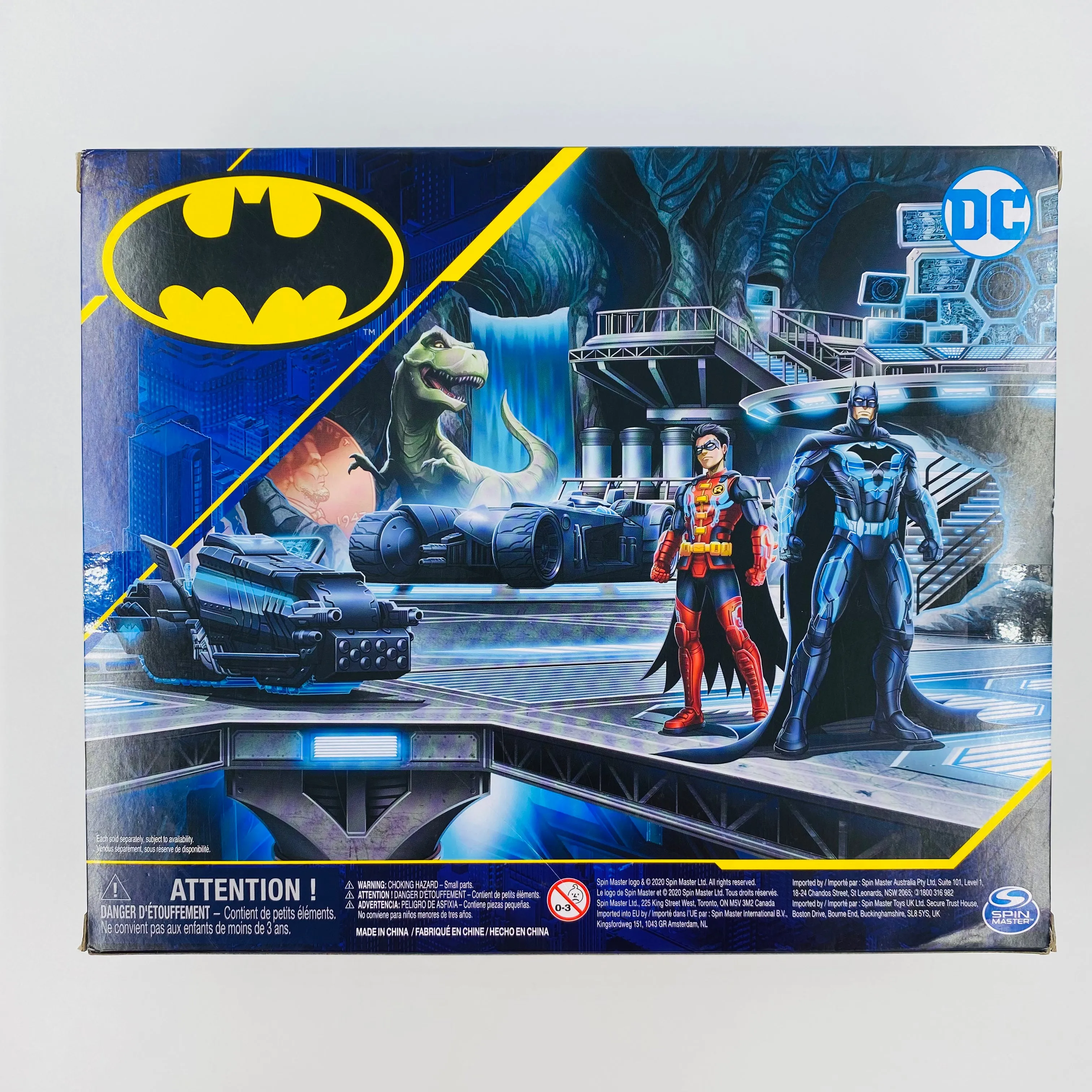Batman Bat-Tech Moto-Tank, Bane VS Batman boxed vehicle & 4” action figures (2020) Spin Master