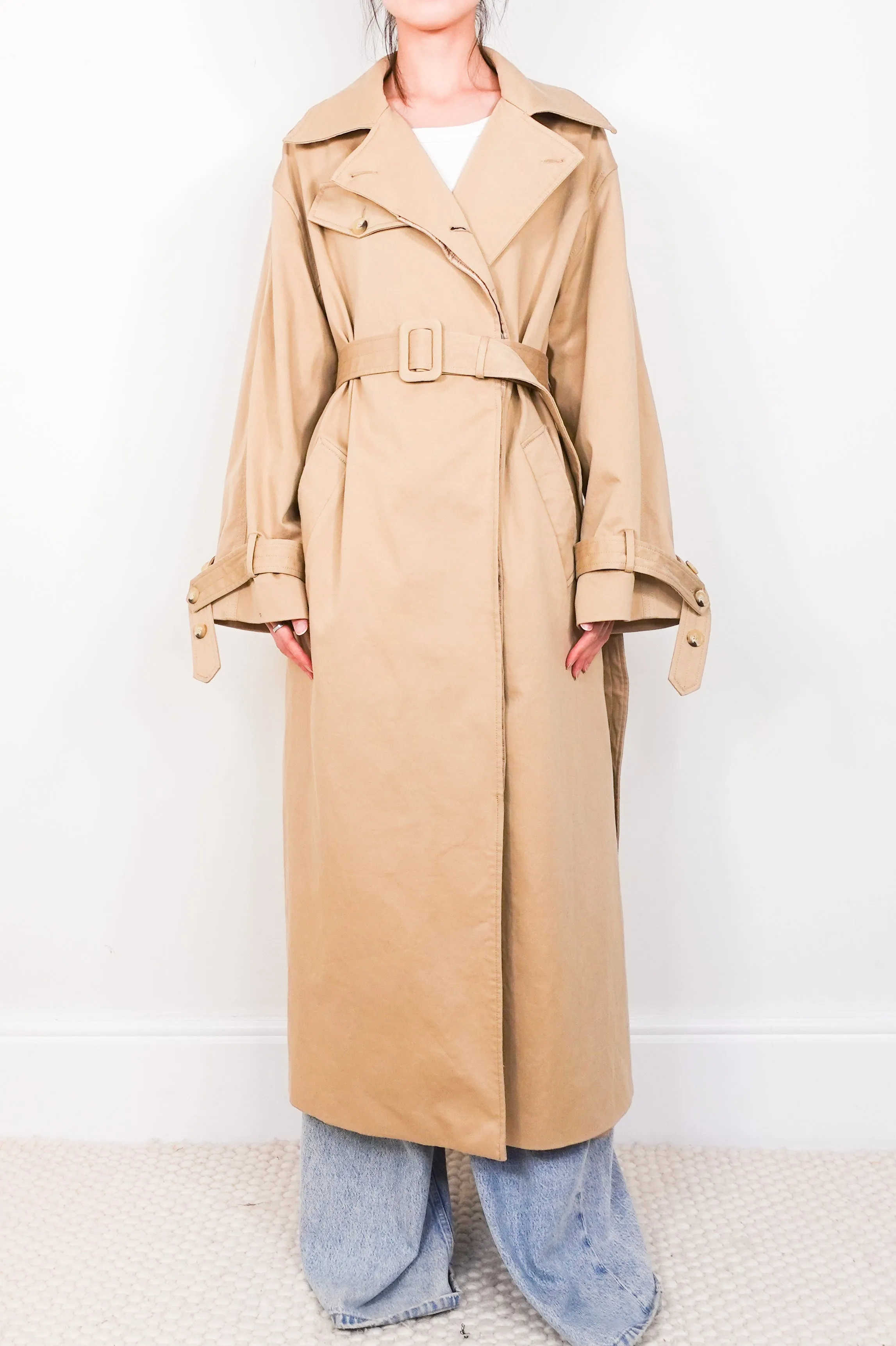 Beige cotton trench coat RRP £295