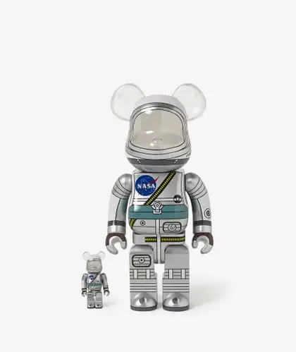 Be@rbrick 100% & 400% Set Project Mercury Astronaut