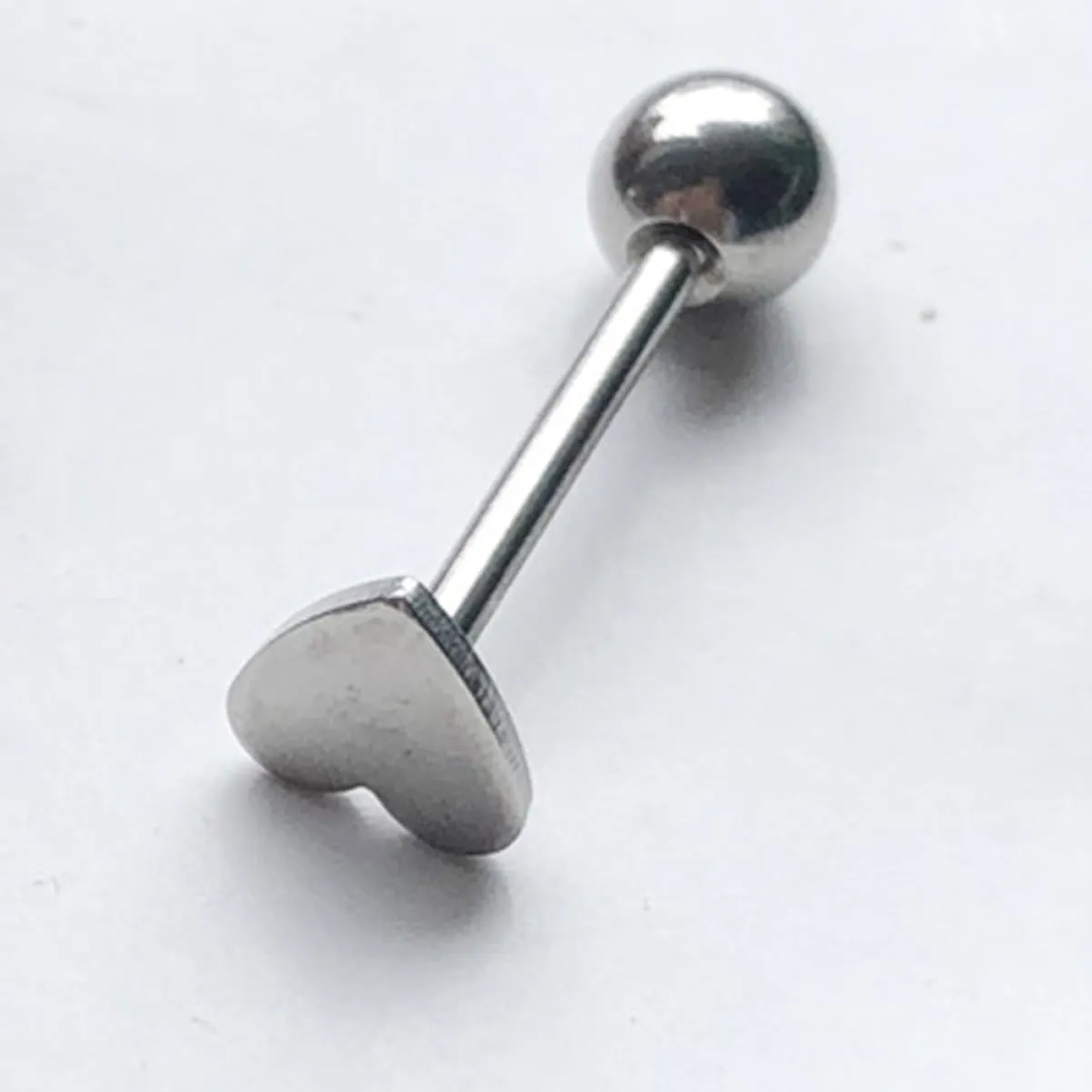 BESTYASH Heart Tongue Body Jewelry Piercings Jewelry Tongue Barbell Body Tongue Studs Heart Tongue Body Supplies