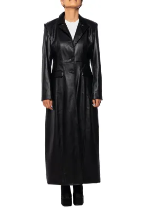 BEYOND-TRENCH BLACK BLAZER COAT
