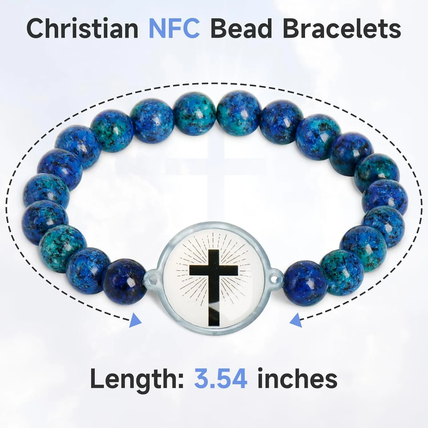 Bible Verse Bracelets - Christian Bead Bracelets, Inspiring Daily Scripture for Women, Men and Teens, Jesus Bracelet