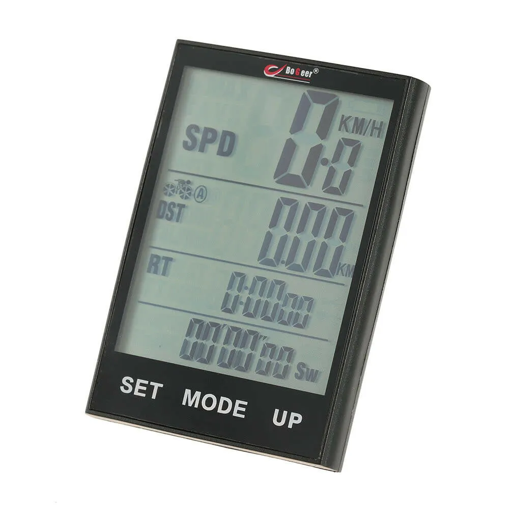 Bike Computer Bicycle Speedometer Odometer Temperature Backlight Water Resistant for Cycling Riding Multi Function